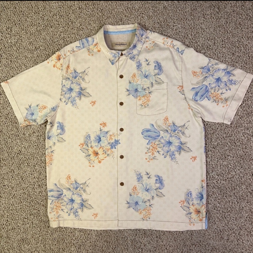 Tommy Bahama Large Silk Floral Shirt